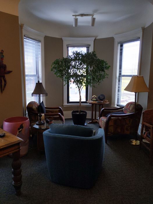 Therapy office seating area